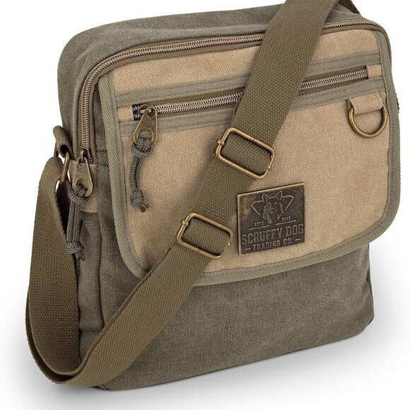 Crossbody Messenger Bag for Men and Women - Canvas Shoulder Bags with Adjustable - Picture 1 of 7